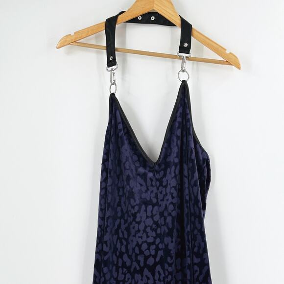 Killstar Womens Huntress Halter Catsuit Jumpsuit 3XL Cheetah Flare Goth Witch - Picture 5 of 9